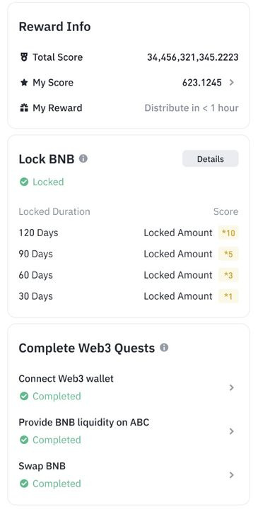 reward info