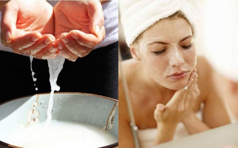 Rửa mặt bằng sữa tươi giúp làm trắng và dưỡng ẩm cho da