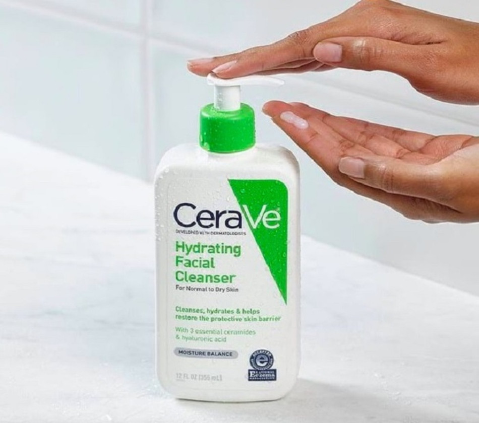 Sản phẩm sữa rửa mặt Cerave Hydrating Facial Cleanser cho da hỗn hợp thiên khô