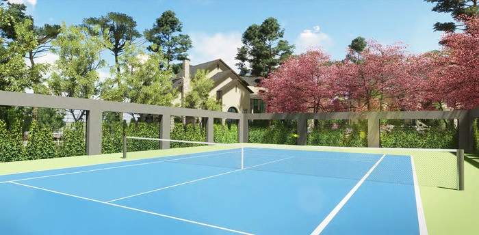 Sân tennis tại khách sạn Mercure Đà Lạt