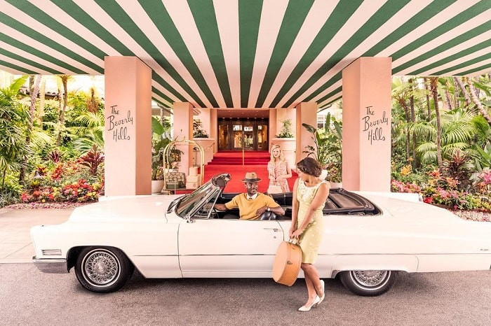 Sảnh khách sạn Beverly Hills Hotel
