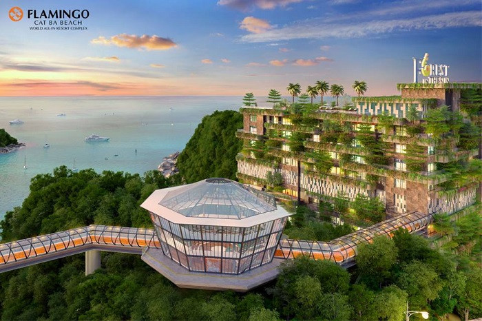 Skywalk tuyệt đẹp tại khách sạn Flamingo Cát Bà