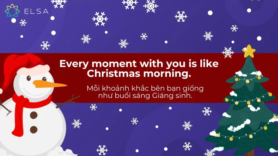 Status Giáng sinh tiếng Anh để thả thính crush