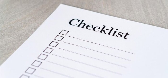 Sử dụng checklist để đảm bảo chi tiết không bị bỏ sót