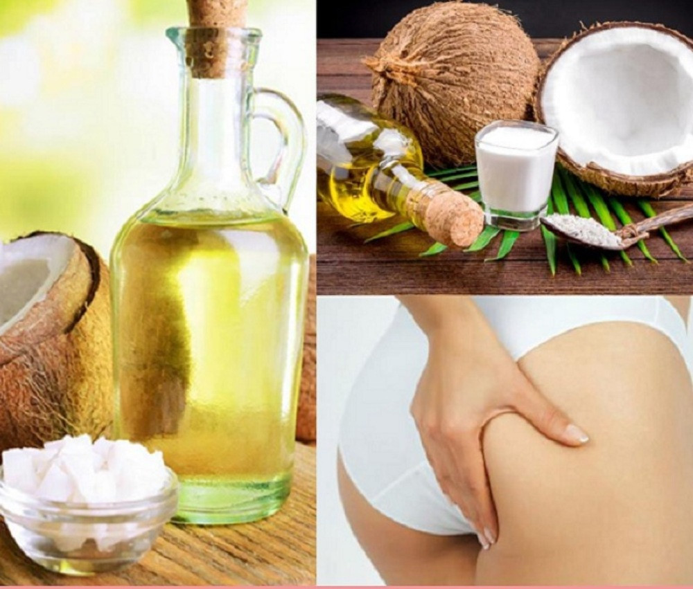 Sử dụng dầu dừa dưỡng ẩm vùng mông mịn màng
