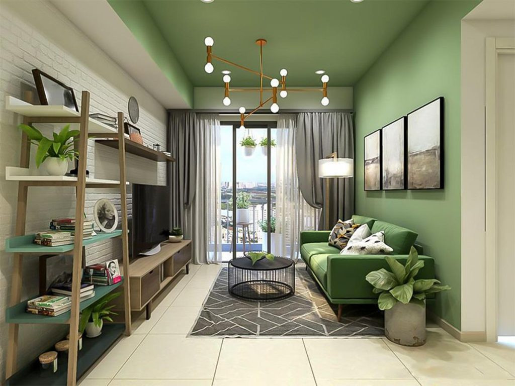 Sử dụng màu xanh lá là tone màu chủ đạo