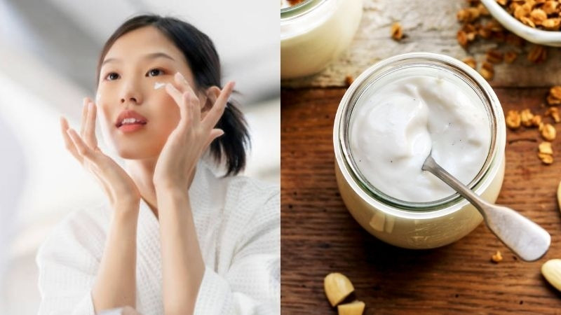 Sữa chua giúp làn da trắng sáng và mịn màng