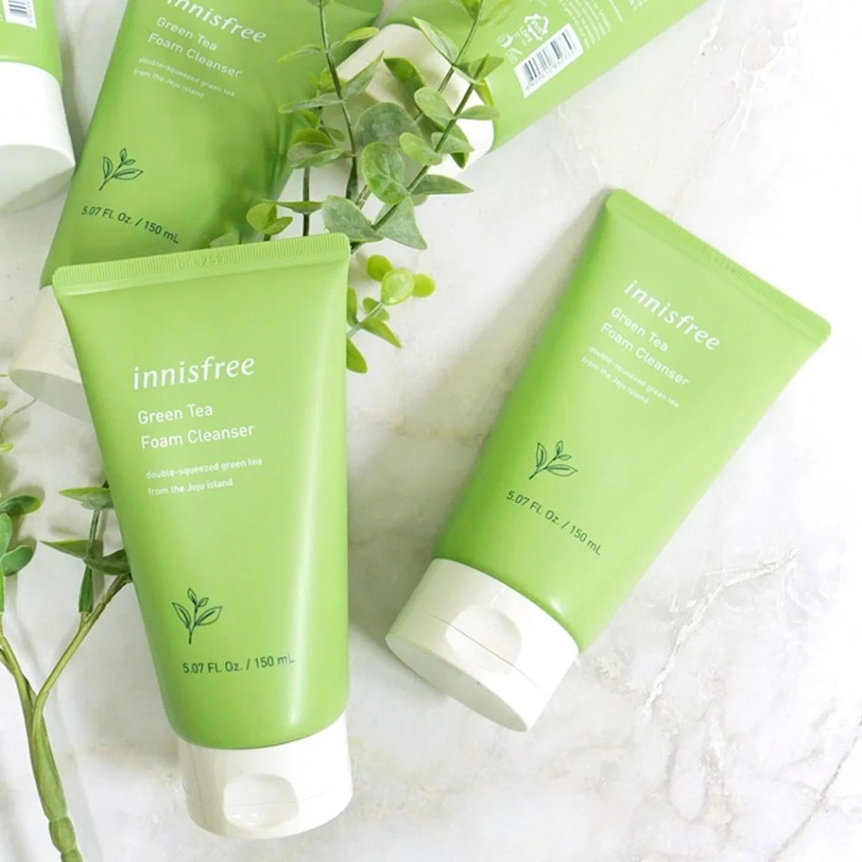Sữa Rửa Mặt Innisfree Green Tea Cleansing Foam dành cho da thường