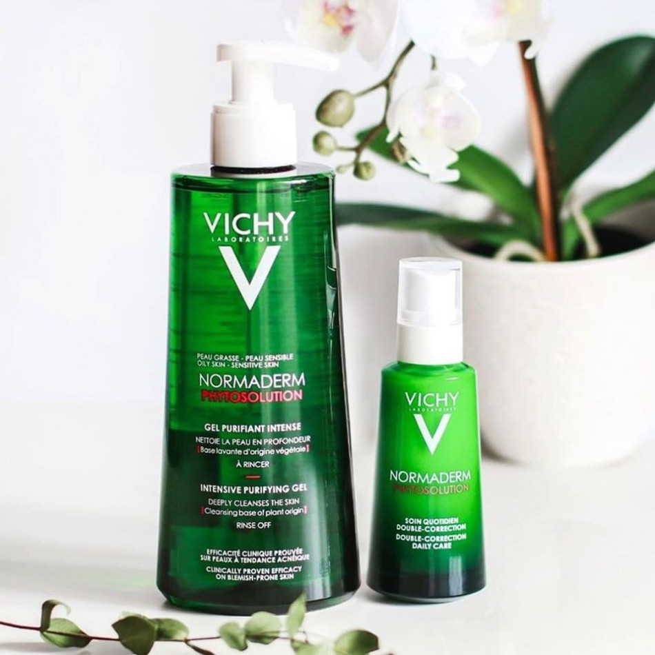 Sữa rửa mặt Vichy Normaderm Phytosolution Intensive Purifying Gel cho da dầu mụn