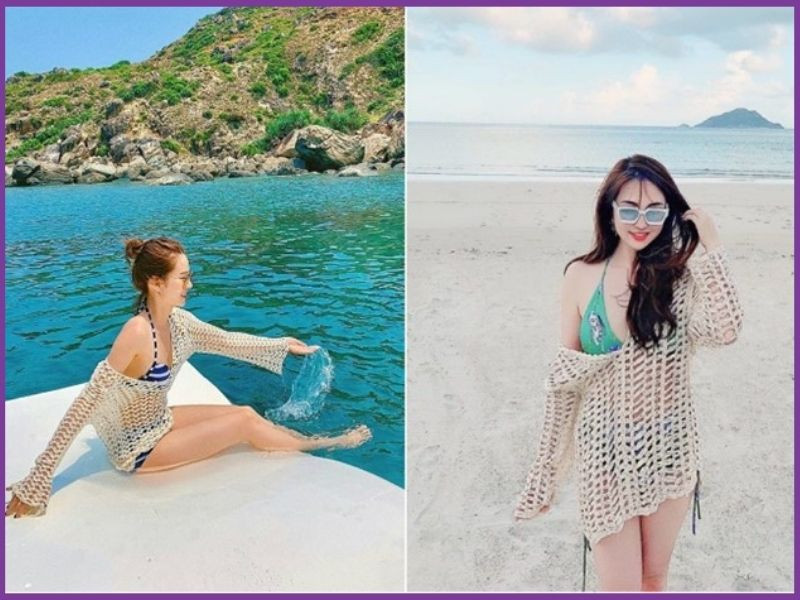 Swimsuit và áo lưới