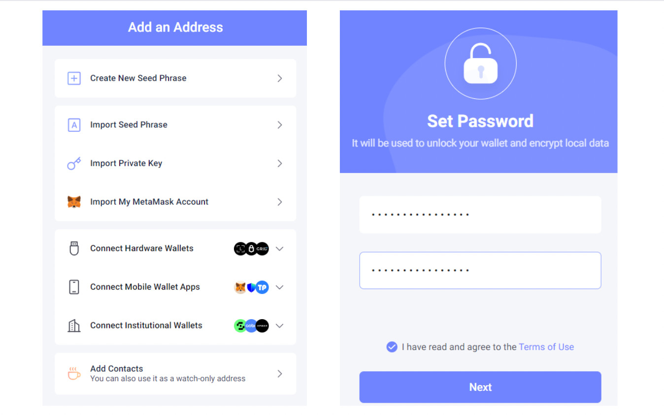 Tạo ví mới trên Rabby Wallet