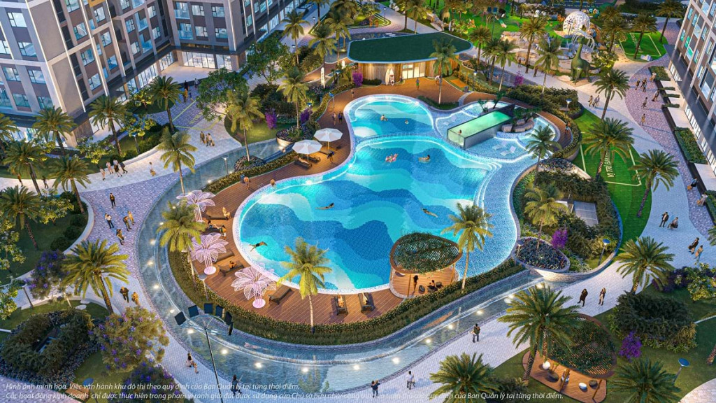 Thiên đường nghỉ dưỡng nằm ngay dưới chân tòa căn hộ cao cấp Glory Heights