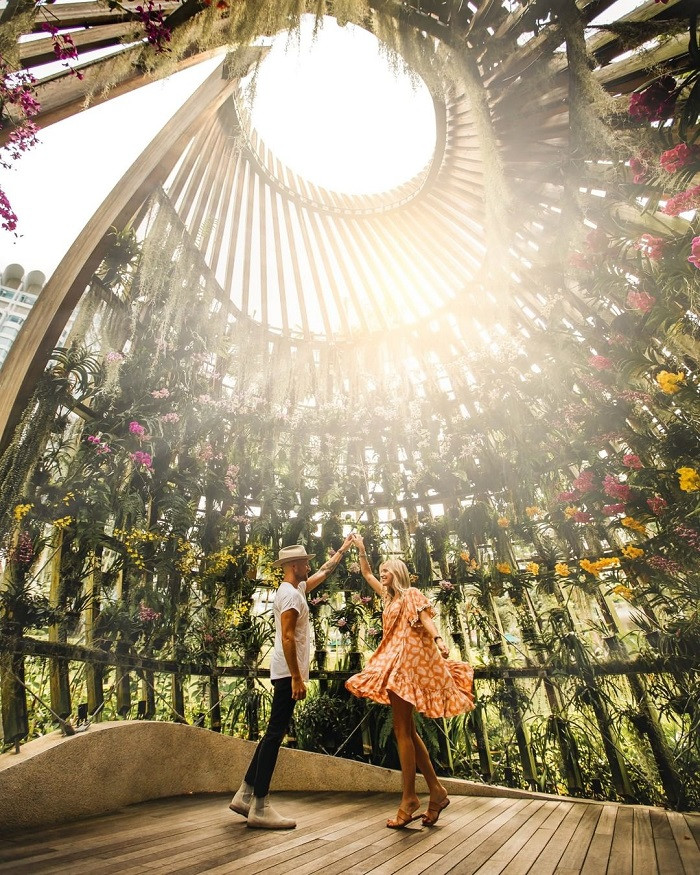 Thiết kế độc đáo của Shangri-La Singapore.
