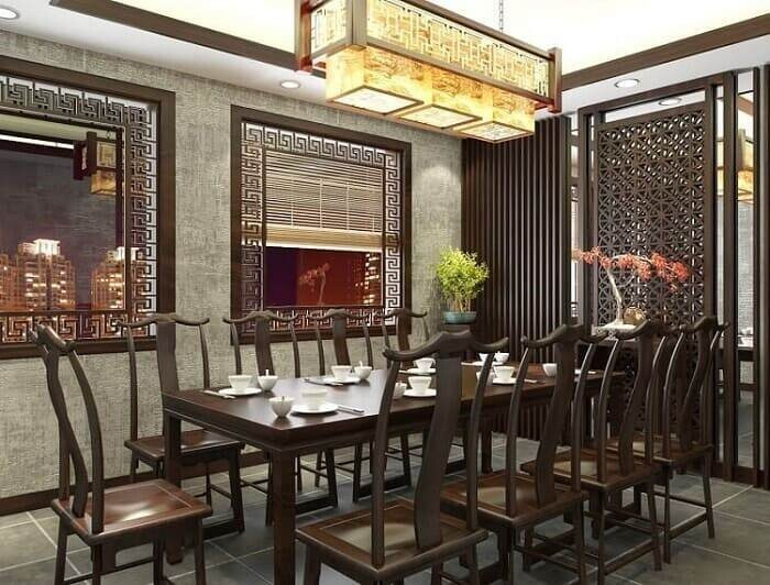 Thiết kế nhà hàng phong cách Trung Hoa