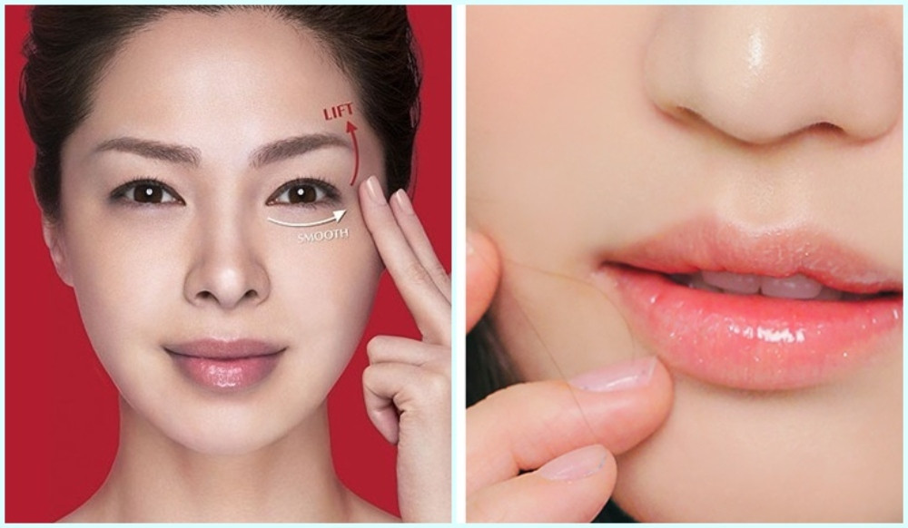 Thoa kem dưỡng mắt và môi ngăn ngừa lão hóa
