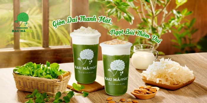 Thương hiệu Rau Má Mix