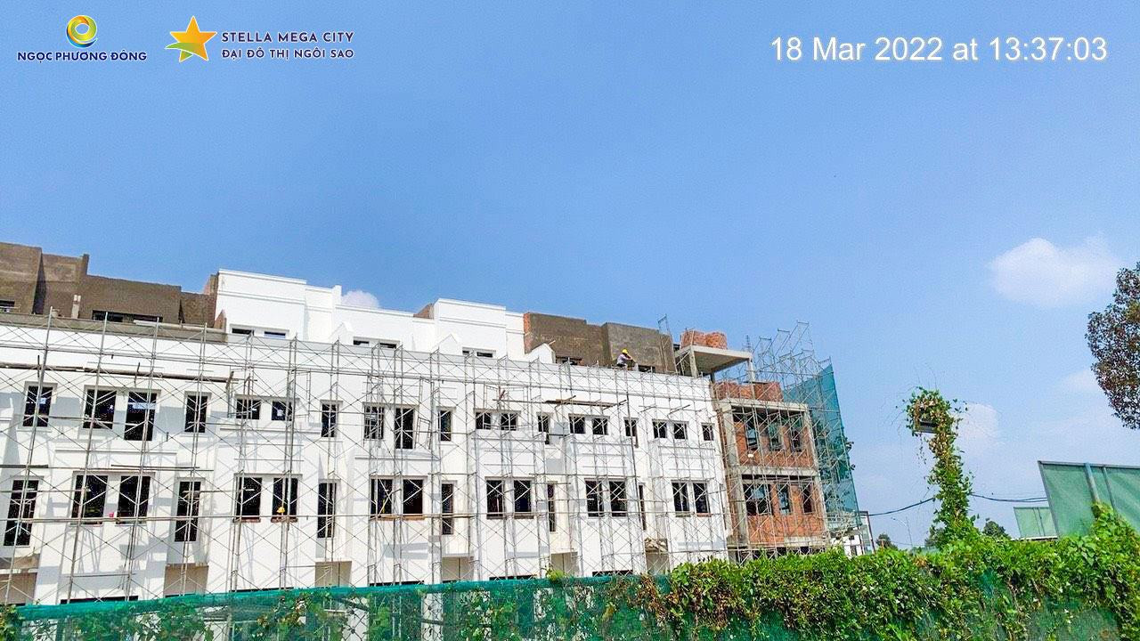 Tiến độ thi công trong tháng này