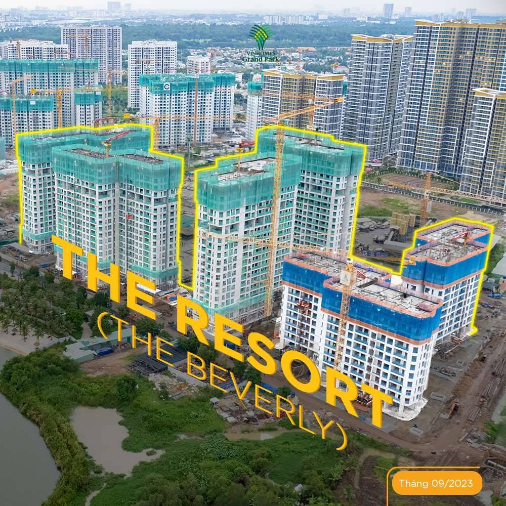 Tiến độ Tiểu khu The Resort