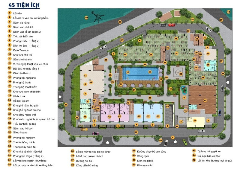 Tiện ích nội khu Fresca Riverside