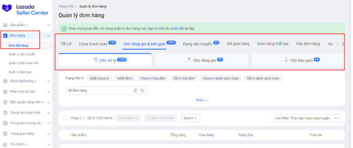 Quy trình xử lý đơn hàng Lazada đơn giản, chi tiết cho Nhà bán hàng
