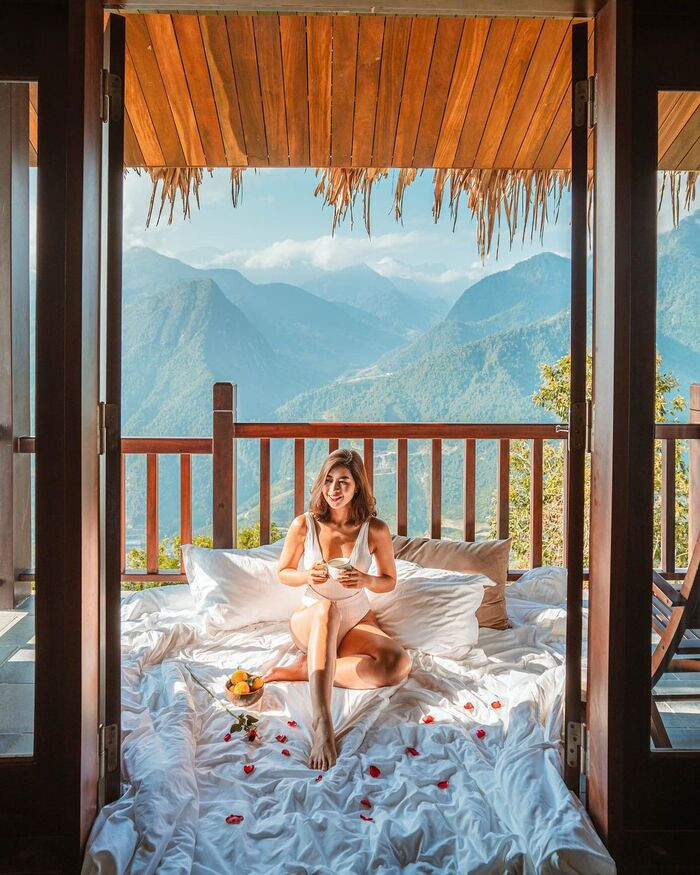 Topas Ecolodge có hồ bơi vô cực tuyệt đẹp