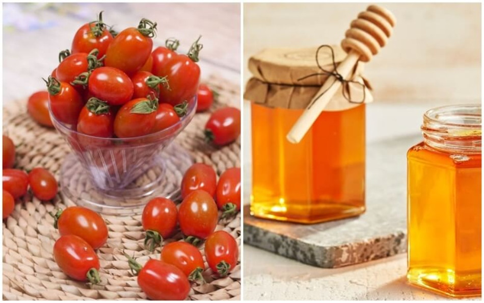 Trị nám bằng mặt nạ cà chua và mật ong