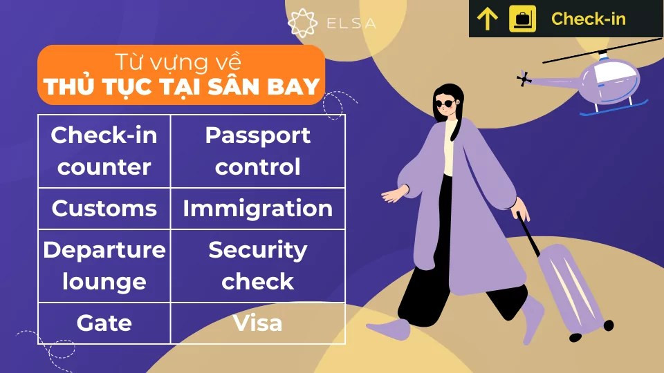 Từ vựng tiếng Anh về các thủ tục tại sân bay