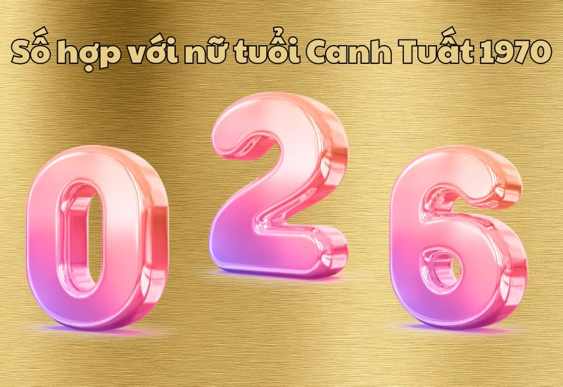 tuổi Canh Tuất hợp số may mắn