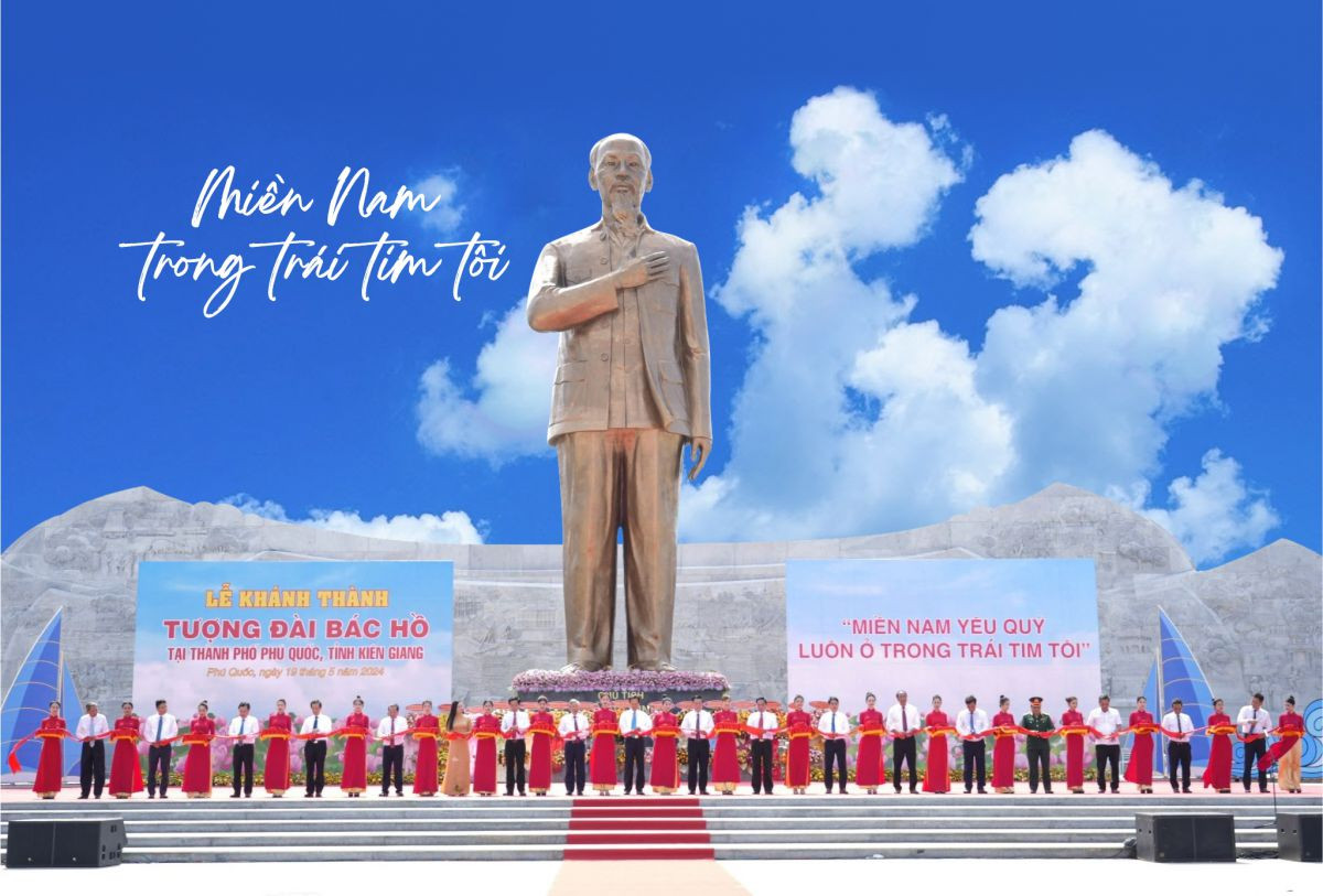 Thành phố Phú Quốc khánh thành tượng đài Bác Hồ cao nhất Việt Nam