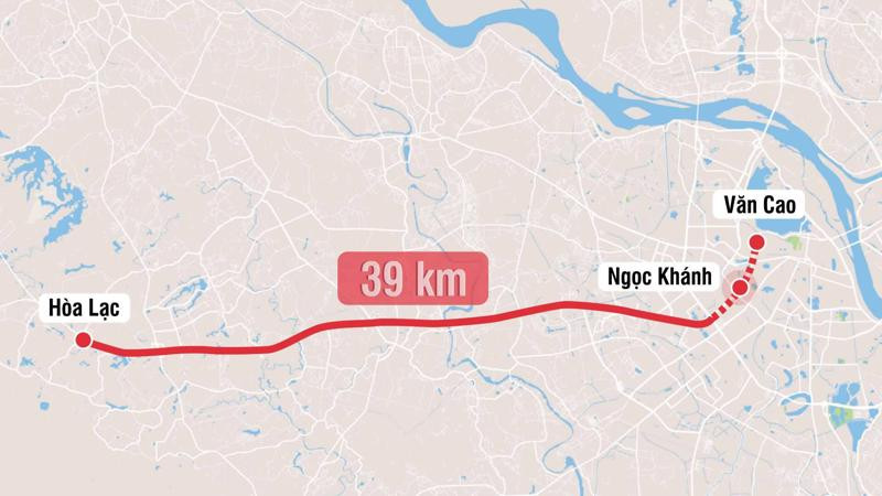 Tuyến Metro 5 giúp kết nối Hòa Lạc