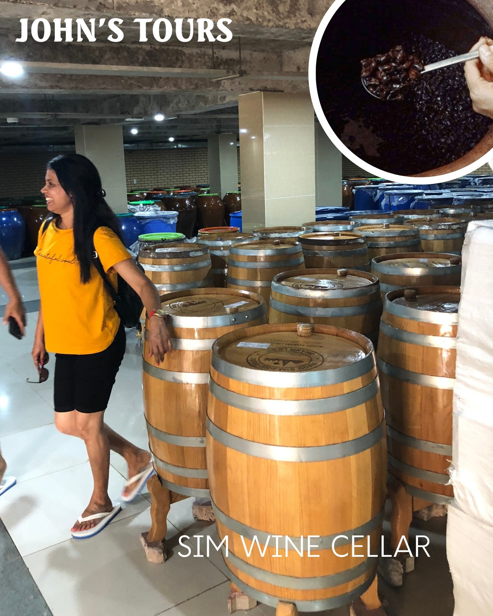 Ủ Rượu Sim Trong Thùng Gỗ