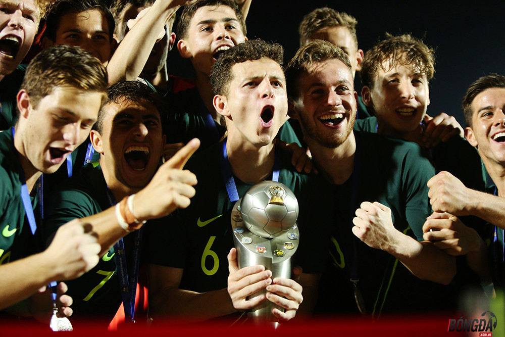 Khoảnh khắc Australia vỡ òa cảm xúc lên ngôi vô địch U18 Đông Nam Á 2019