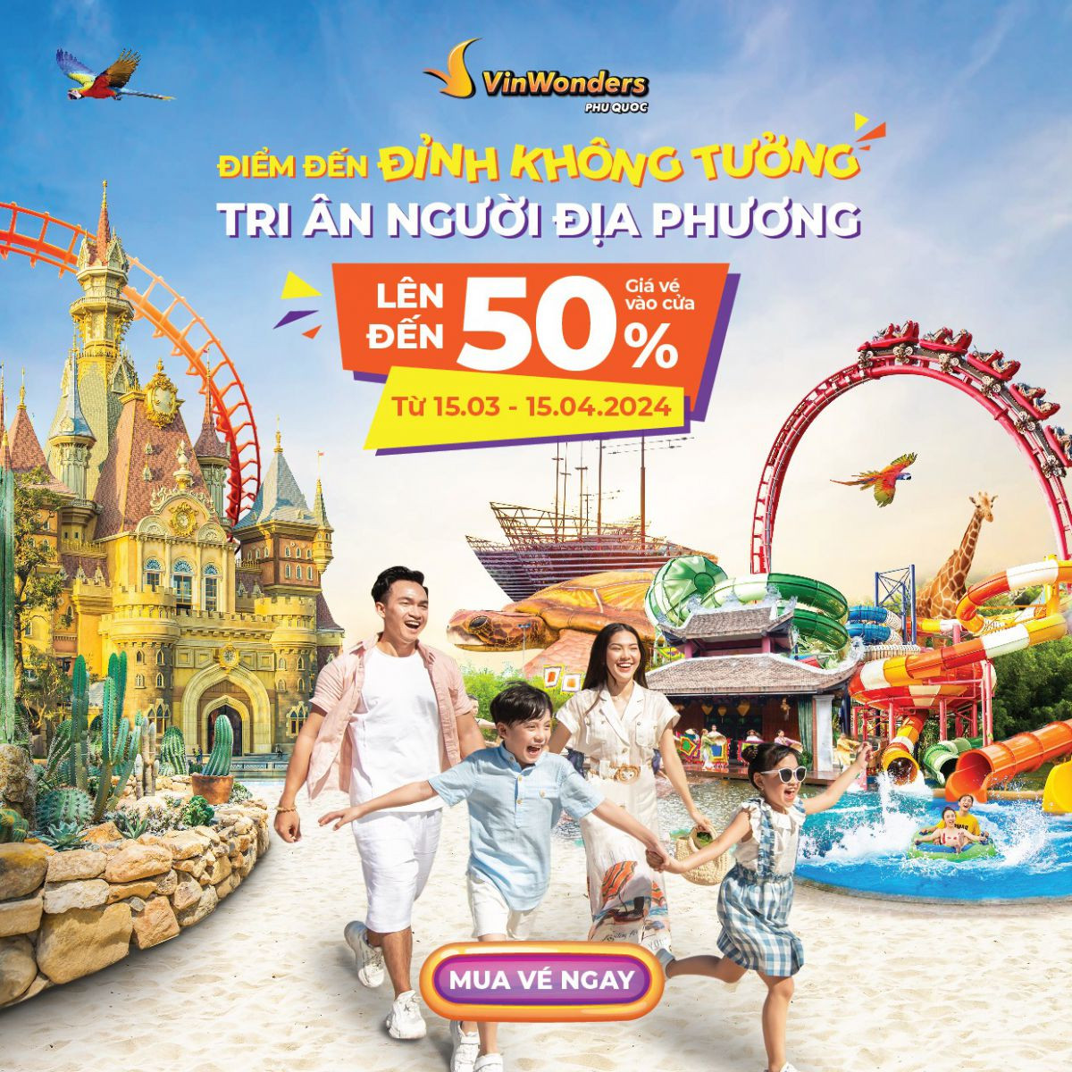 Ưu đãi 50% vé vào cửa cho du khách từ các tỉnh Miền Tây