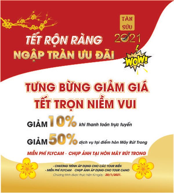 Ưu đãi du lịch Tết Nguyên Đán
