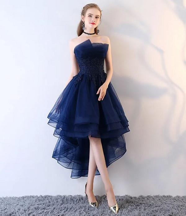 Váy dự tiệc màu xanh navy sang trọng