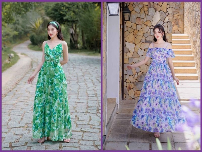 Váy maxi tại Le Jardin D’Amour