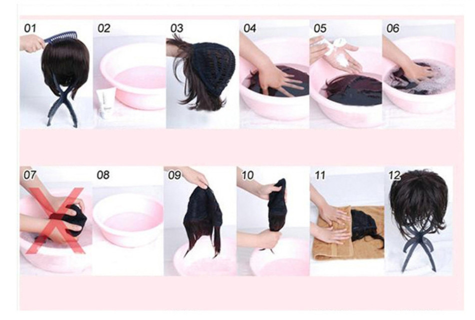 Vệ sinh định kỳ cho tóc giả