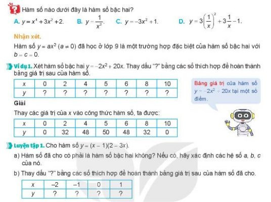 Hàm Số Bậc 2: Kiến Thức Cơ Bản và Ứng Dụng trong Toán Học Cấp 3