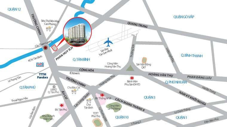 VỊ TRÍ Căn hộ cao cấp Phúc Yên 2