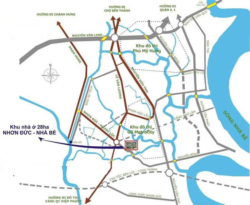 vị trí căn hộ gs metro city