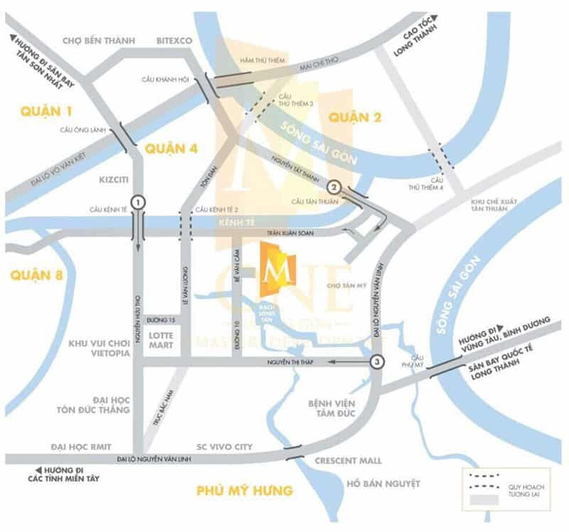 Vị trí căn hộ M one
