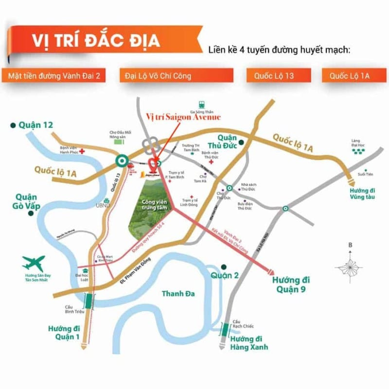Vị trí Căn hộ Saigon Avenue