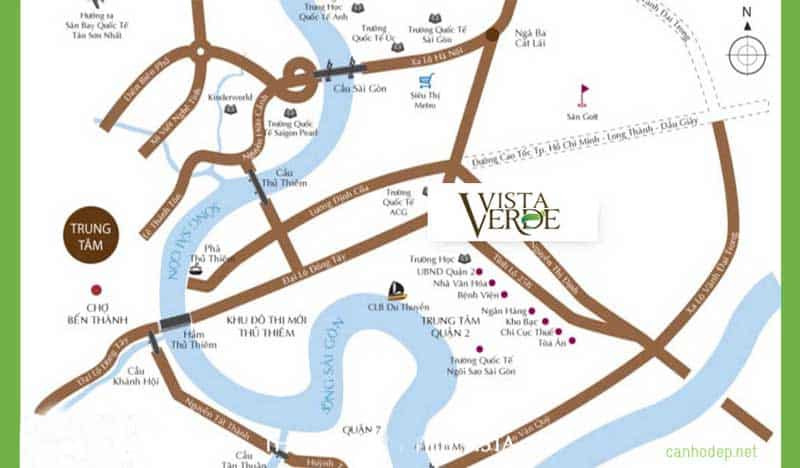 Vị trí Căn hộ Vista Verde