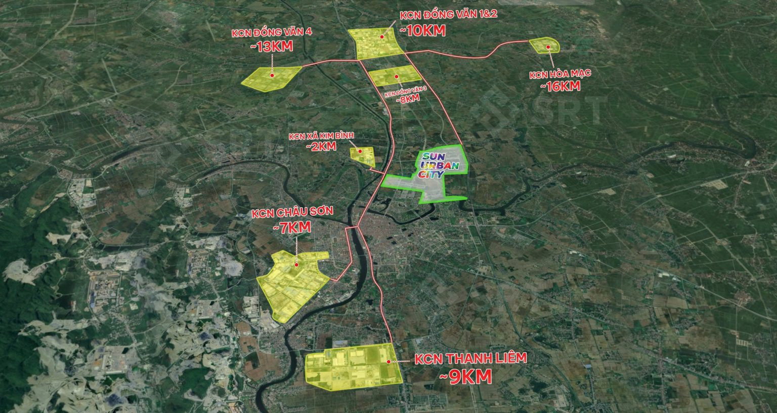 Vị trí Sun Urban City