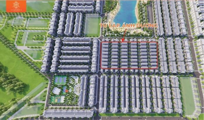 Vị trí tứ lập phân khu Ánh Dương