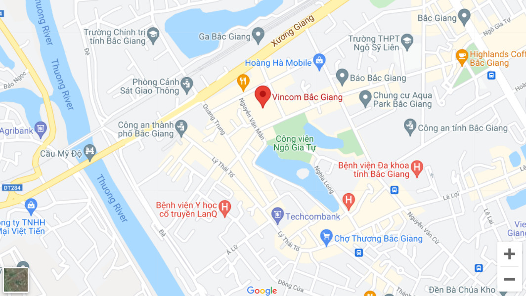 Vị trí Vincom Shophouse Bắc Giang