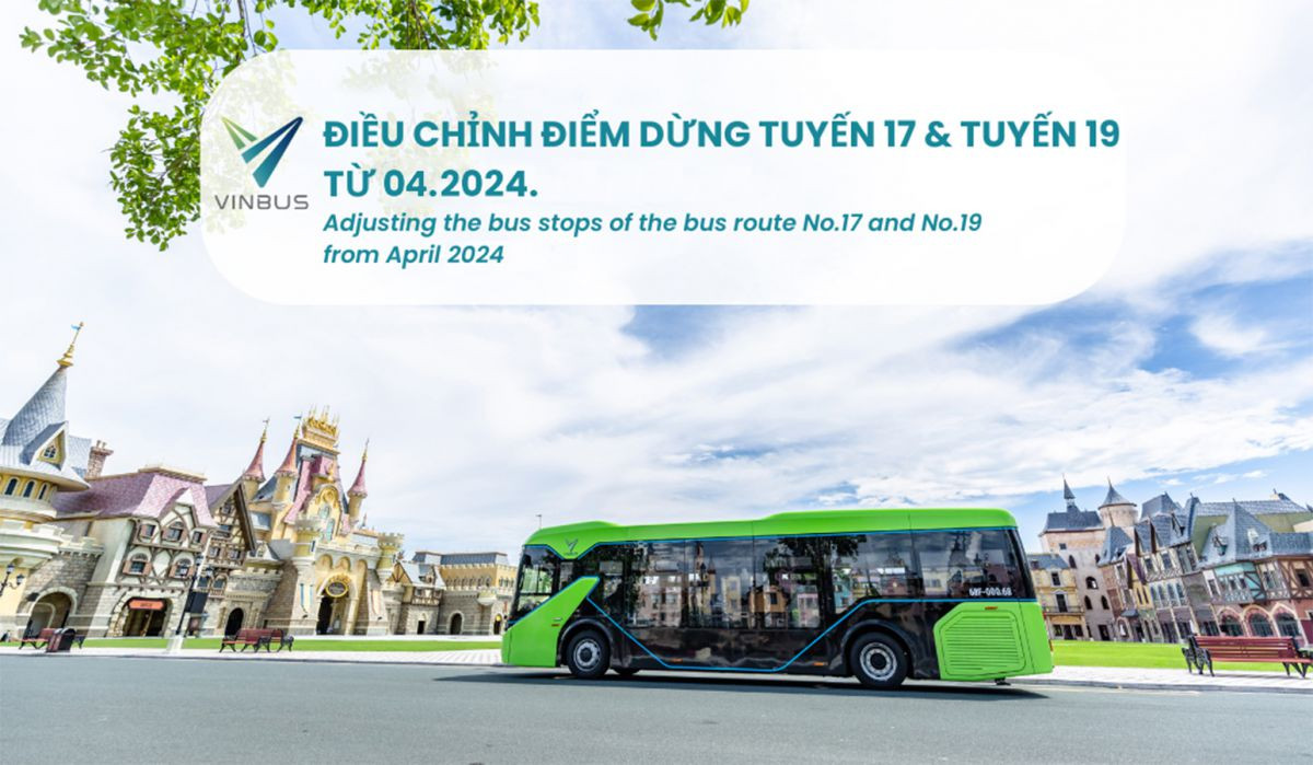VinBus Phú Quốc điều chỉnh điểm dừng từ tháng 4, 2024.