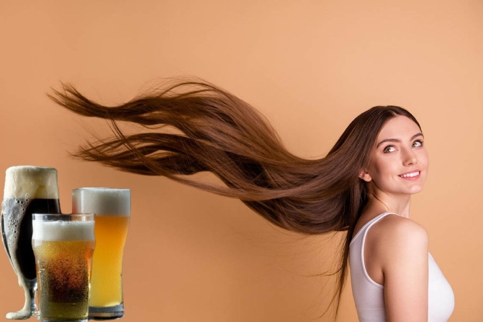 Xả tóc mềm mượt với bia tươi