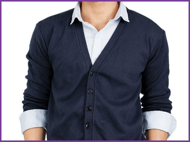 Xắn tay áo kiểu cardigan