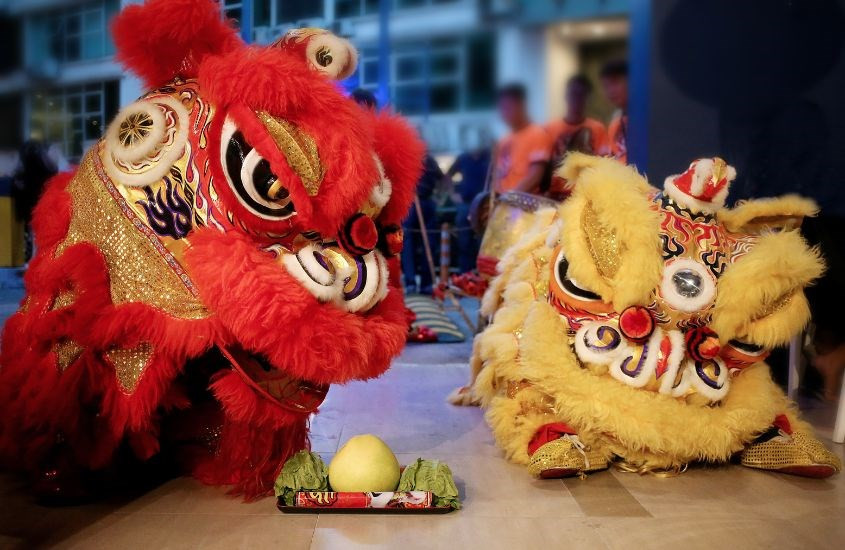 Xem múa lân sư rồng